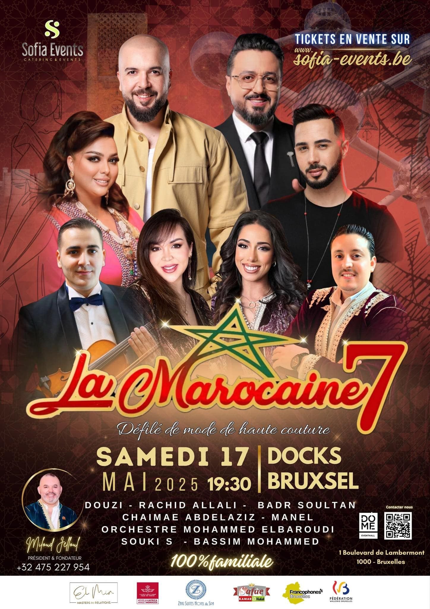 حفل ضخم مشبع بتمغريبيت ببلجيكا من توقيع المغربي ميلود جلول